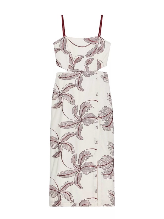 Zara Dresses & Skirts - Zara Cut Out Embroidered Midi Dress